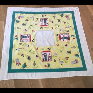 Mid Century Amish country kitchen tablecloth